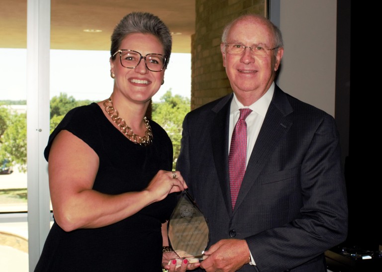 Bob Nelon Holding Special Recognition Award