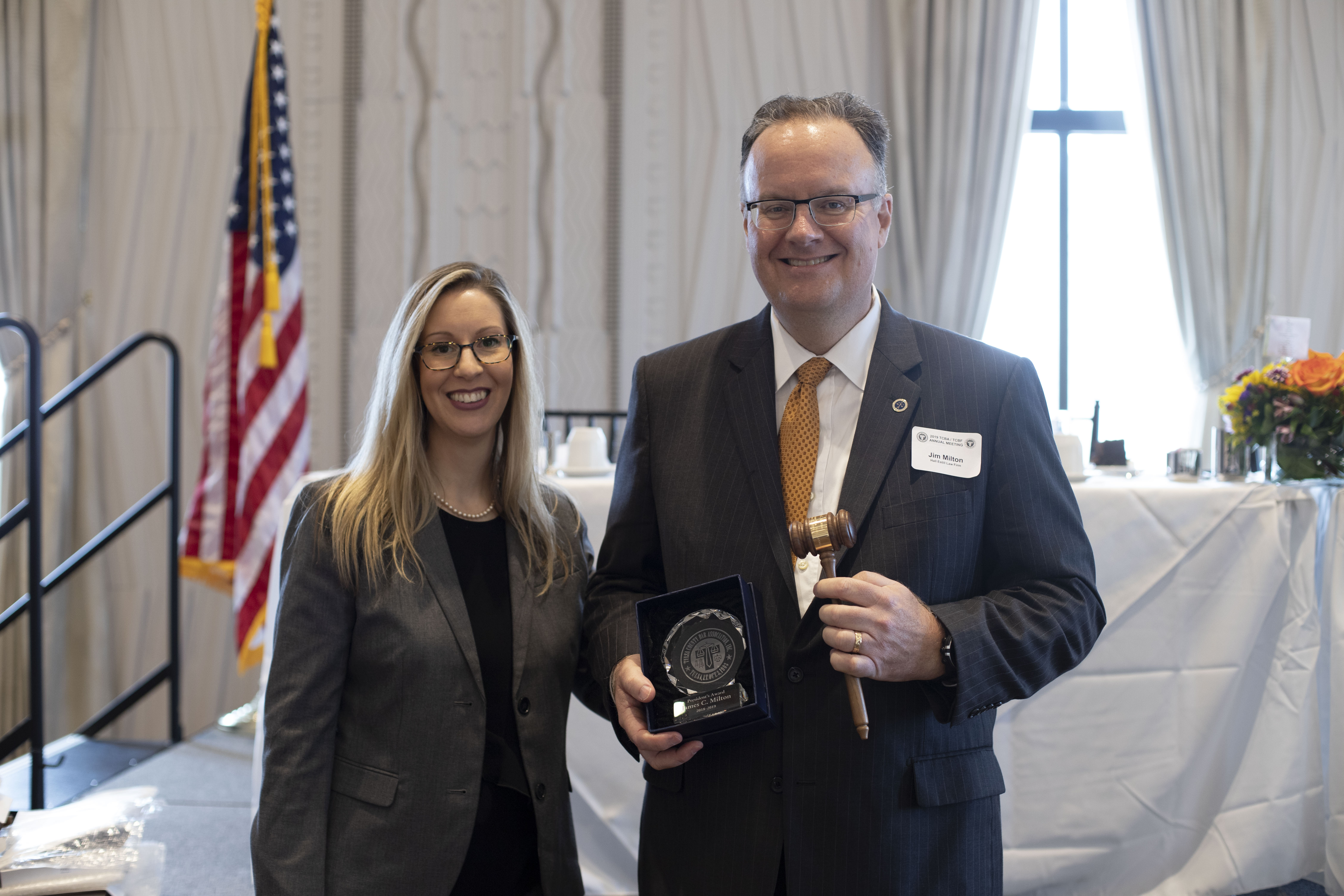 Jim Milton recipient of the TCBA Presidents’ Award